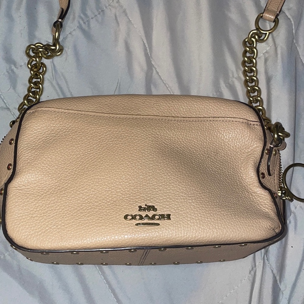 Blush coach purse small